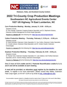 2022 Tri County Crop Production Meetings