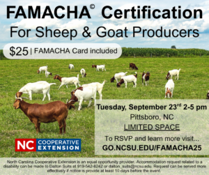 Cover photo for FAMACHA Training in Chatham County